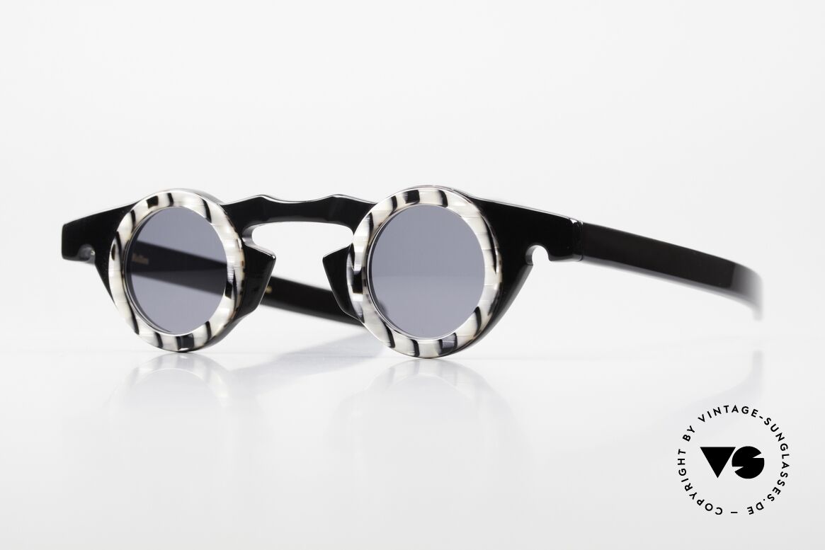 Vidocq Les Halles Runde Vintage Brille 1980er, spektakuläres VIDOCQ Brillen-Design der 1980er Jahre, Passend für Damen