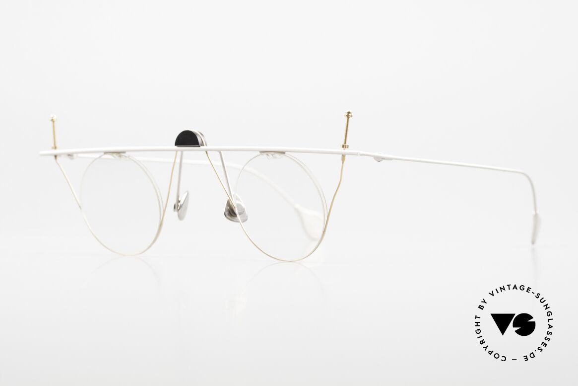 Paul Chiol 07 Randlose Kunstbrille Bauhaus, filigran ausgeklügelte Formen; schlichtweg mondän, Passend für Herren und Damen
