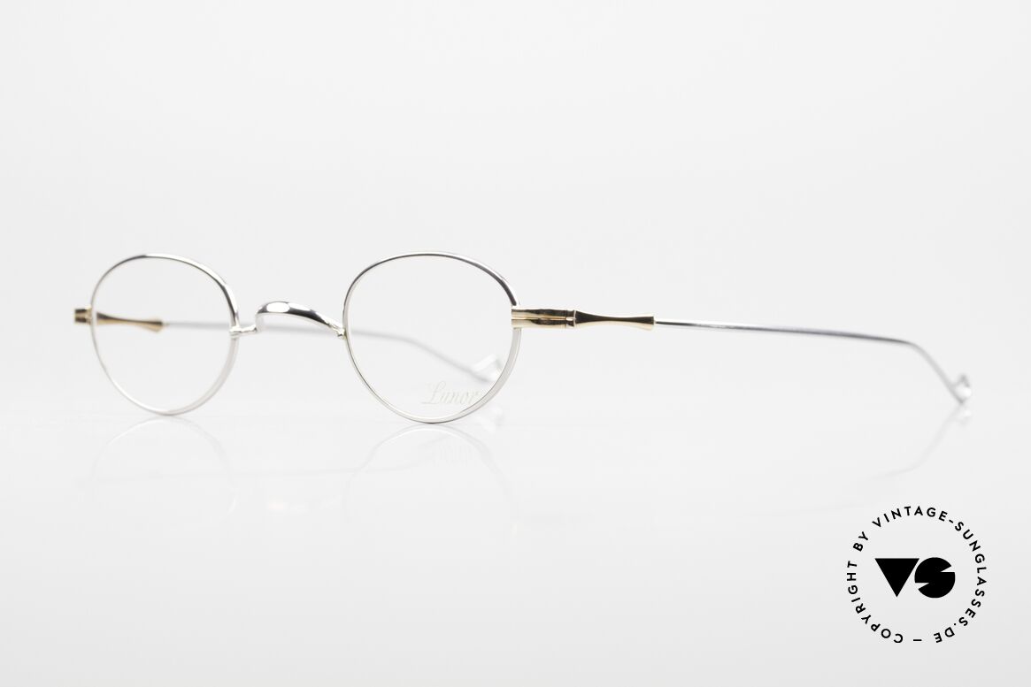 Lunor II 03 XS Kleine Unisex Brille Bicolor, Modell in Größe 37,5/26; für große Stärken geeignet, Passend für Herren und Damen
