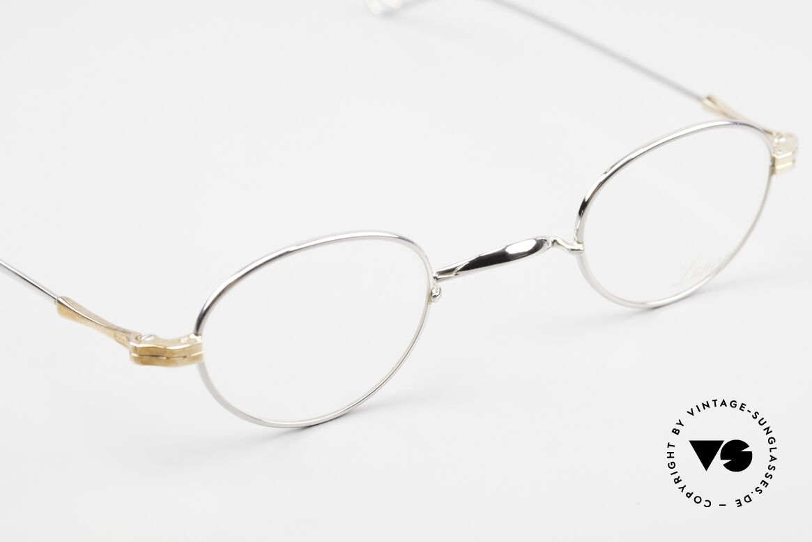 Lunor II 03 XS Kleine Unisex Brille Bicolor, altes, ungetragenes LUNOR Original mit dem W-Steg, Passend für Herren und Damen