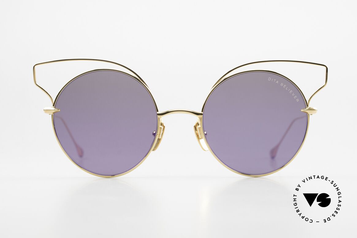 DITA Believer Sehr Feminines Brillendesign, glamouröse Damen-Sonnenbrille in Spitzenqualität, Passend für Damen