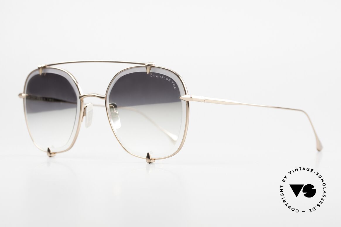 DITA Talon Two Titan Sonnenbrille Verspiegelt, silber-verspiegelte und verlaufende Sonnengläser, Passend für Herren und Damen
