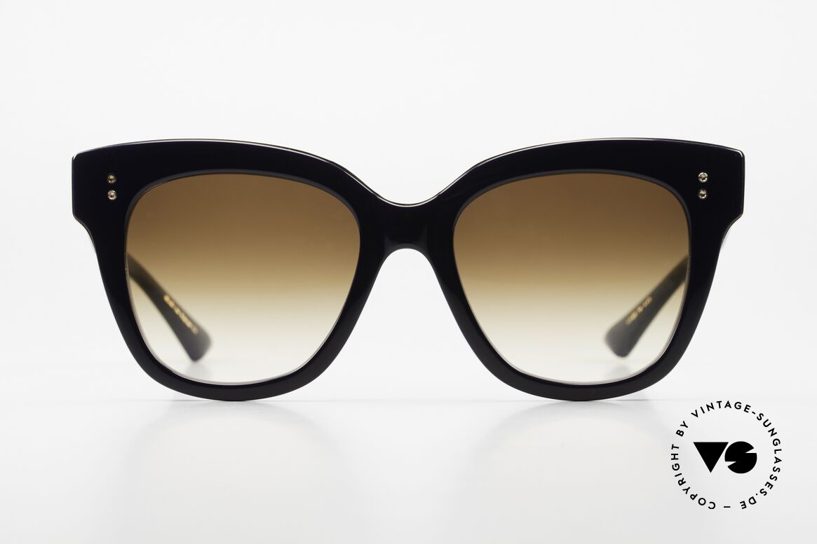 DITA Daytripper Oversized Damensonnenbrille, DITA Daytripper, 22031-D-55, in navy-blue / gold, Passend für Damen