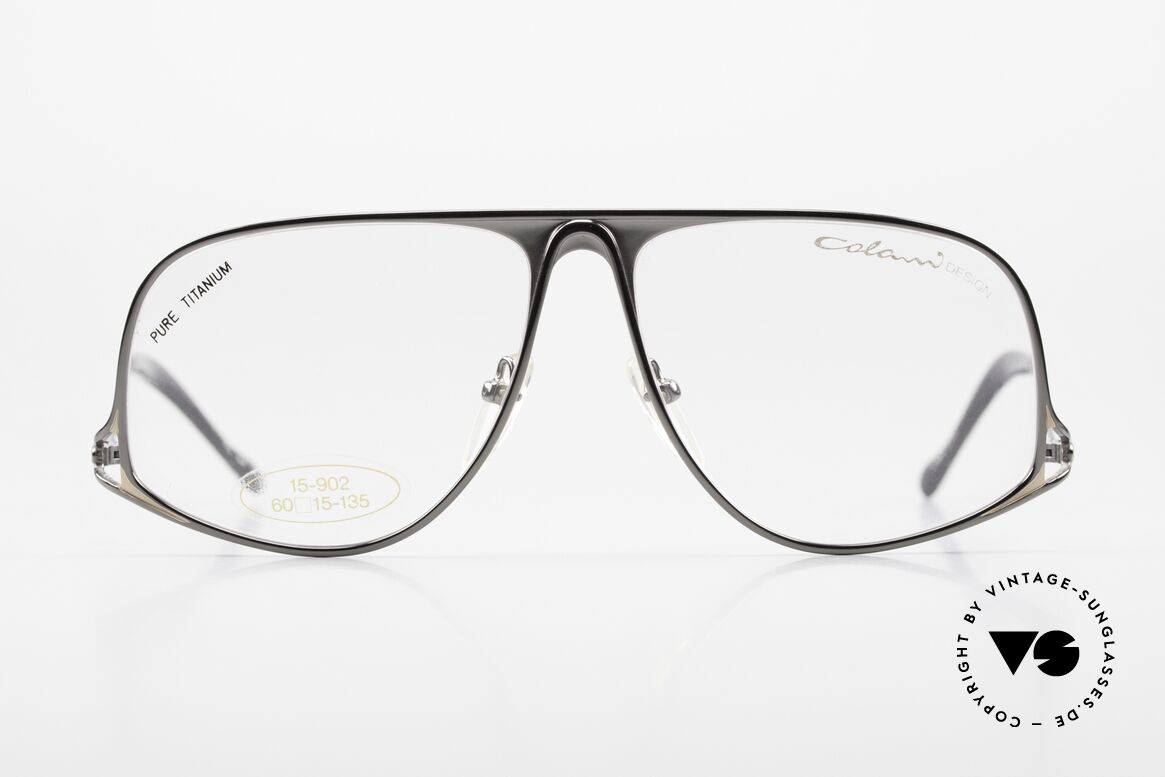 Colani 15-902 Pure Titanium 80er Brille, rare Colani Brille 15-902, Größe 60-15, Pure Titanium, Passend für Herren
