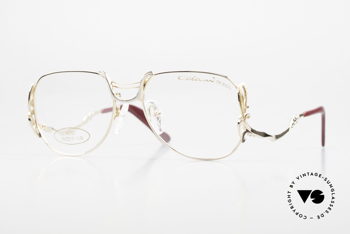 Colani 1052 80er Brille Mit Glitzer Effekt, Luigi COLANI Brille Mod. 1052 aus den 80er Jahren, Passend für Damen
