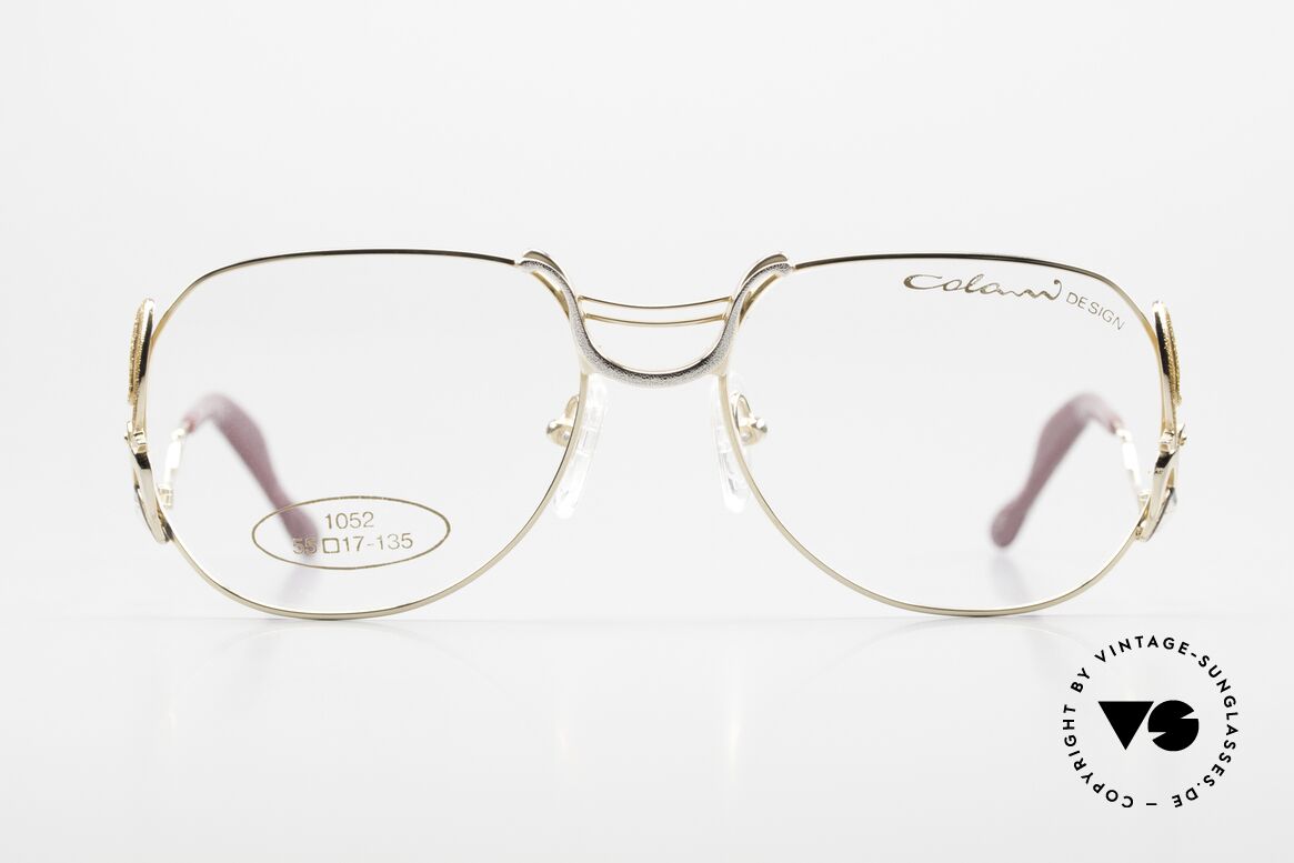 Colani 1052 80er Brille Mit Glitzer Effekt, stabiler Metall-Rahmen in absoluter Spitzen-Qualität, Passend für Damen