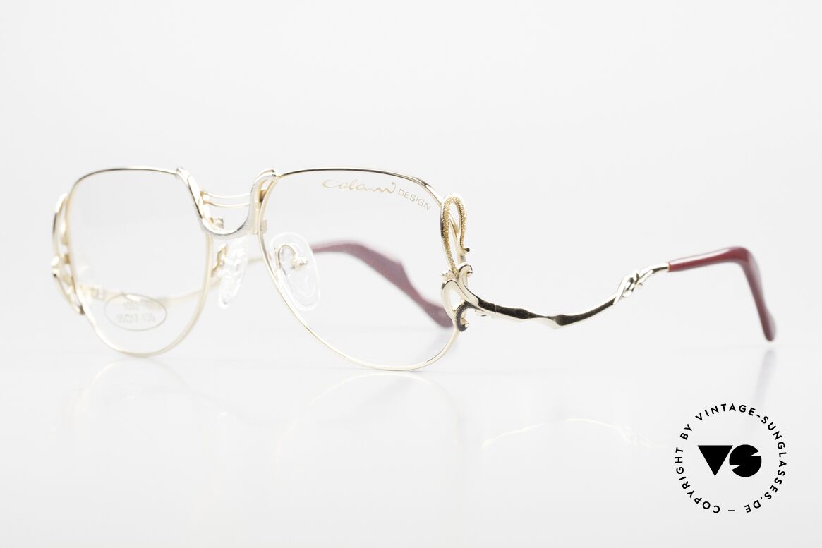 Colani 1052 80er Brille Mit Glitzer Effekt, spektakuläre Form & Bügel: unverwechselbar Colani, Passend für Damen