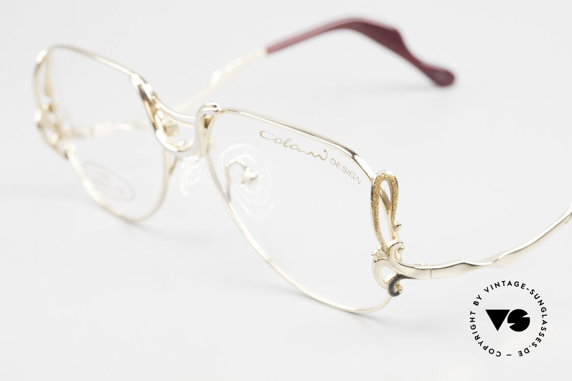 Colani 1052 80er Brille Mit Glitzer Effekt, mit Glitzereffekt auf der Brücke und an den Bügeln, Passend für Damen