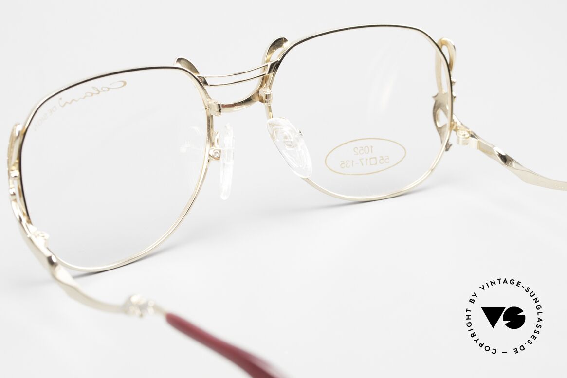Colani 1052 80er Brille Mit Glitzer Effekt, Größe: medium, Passend für Damen