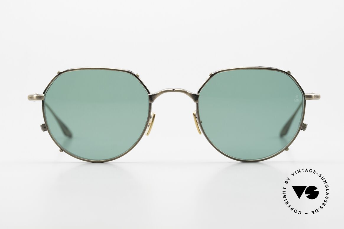 Jacques Marie Mage Hartana Unisex Brille im Panto Stil, streng limitierte Titan Sonnenbrille in Größe 48-21, Passend für Herren und Damen
