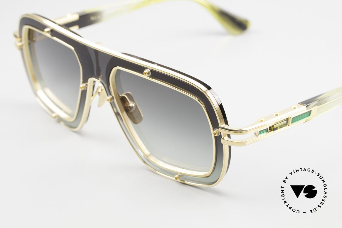 DITA Raketo Los Angeles Lifestyle Brille, vergoldete Titanium-Komponenten mit Azetat-Inlays, Passend für Herren