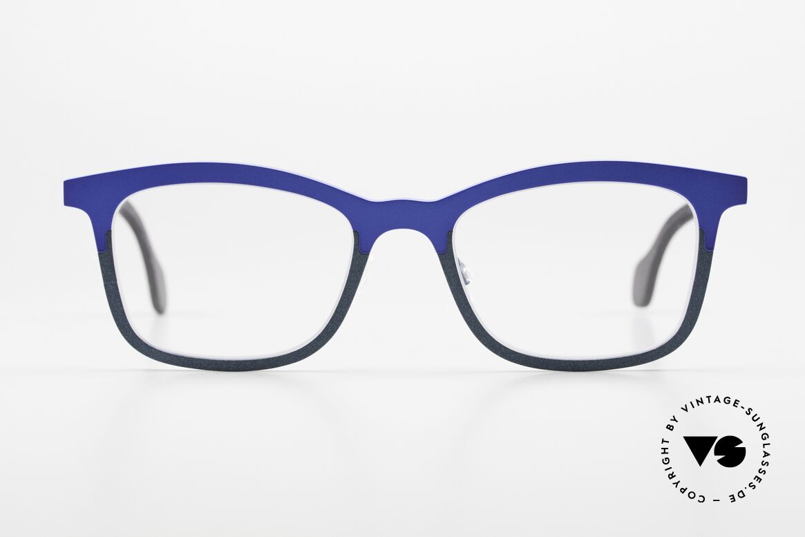 Theo Belgium Mille 55 Titanium Brille Zweifarbig, schöne Unisex-Designerbrille von Theo Belgium, Passend für Herren und Damen