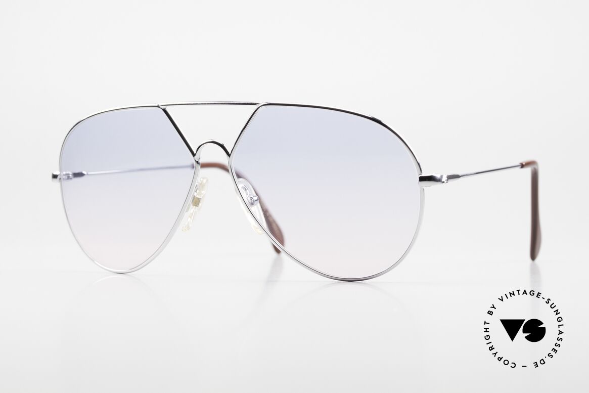 Alpina TR3 Gläser Von Baby-Blau Zu Pink, legendäre Alpina 80er Sonnenbrille in Tropfenform, Passend für Herren