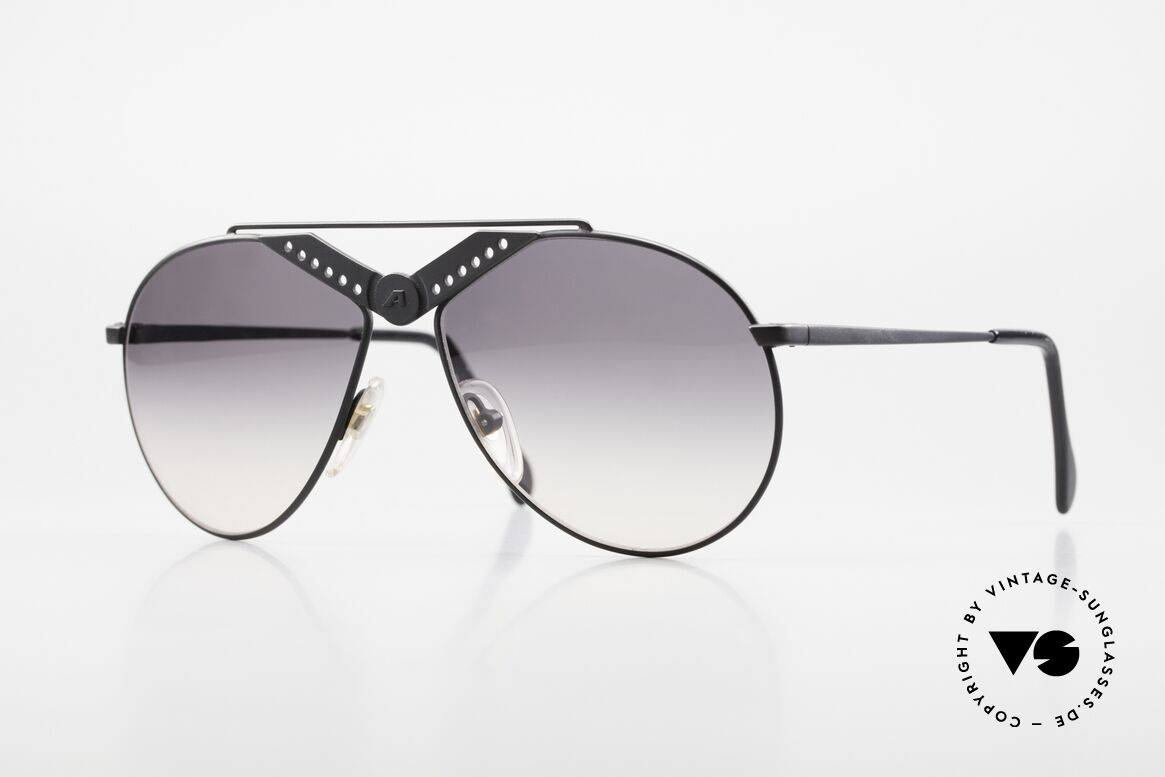 Alpina M52 80er Unikat In Mattschwarz, 80er ALPINA M52 Sonnenbrille in mattschwarz, Passend für Herren