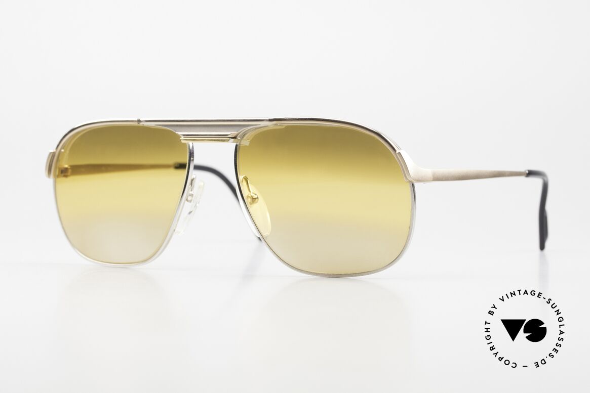 Essilor 2373 2in1 Brille Gold Gradient, beeindruckende vintage Herrensonnenbrille von Essilor, Passend für Herren