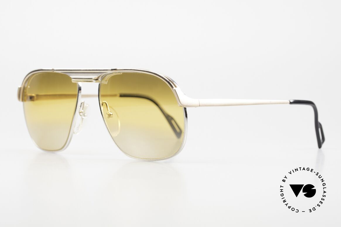 Essilor 2373 2in1 Brille Gold Gradient, überlegene Stabilität und Haltbarkeit aller Gestellteile, Passend für Herren