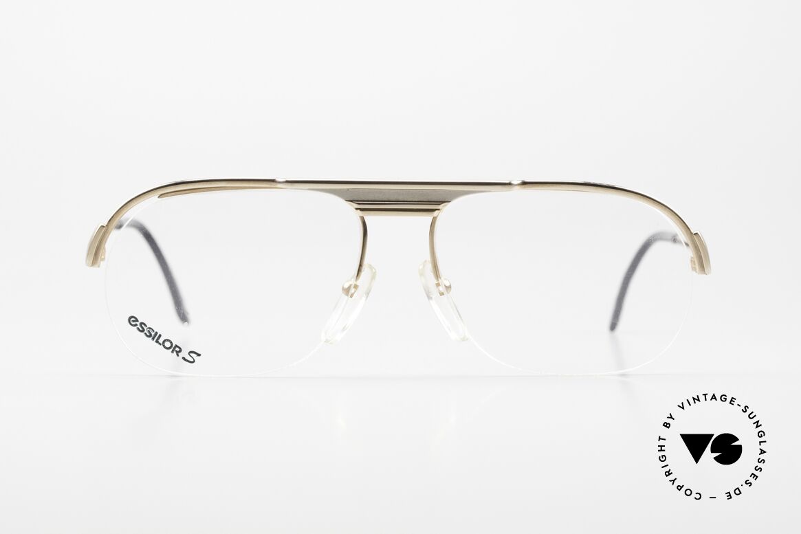 Essilor 2373 2in1 Brille Gold Gradient, ein vintage "Must Have" in unfassbarer Qualität; fühlbar, Passend für Herren