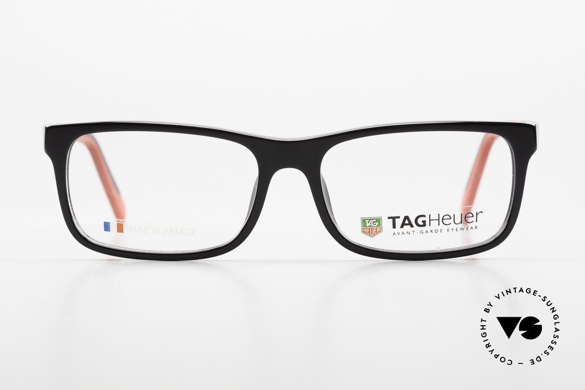 Tag Heuer 551 Sportliche Brille Für Herren, rot/schwarz soll Dynamik / Racing symbolisieren, Passend für Herren