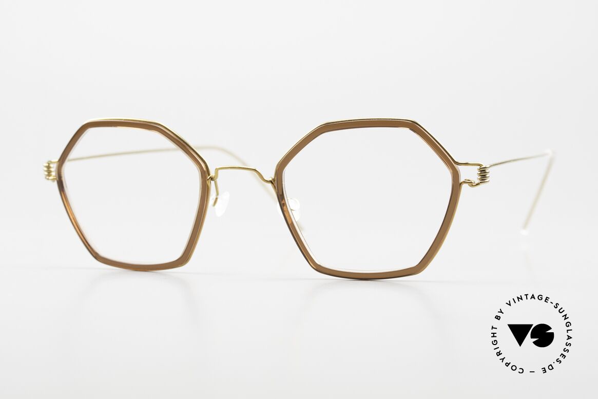 Lindberg Rui Air Titan Rim Eckige Titanbrille Unisex, edle Brille der LINDBERG Air Titanium Rim Kollektion, Passend für Herren und Damen