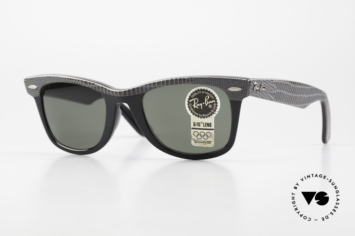 Ray Ban Wayfarer I Limitierte Leder Sonnenbrille, WAYFARER: der absolute Sonnenbrillenklassiker, Passend für Herren und Damen