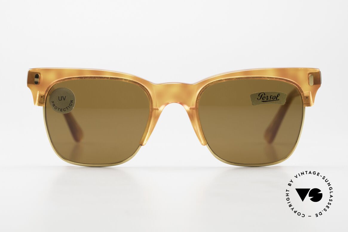 Persol Cellor Ratti 18kt Vergoldeter Rahmen, klassische Persol Ratti Sonnenbrille der 80er, Passend für Herren