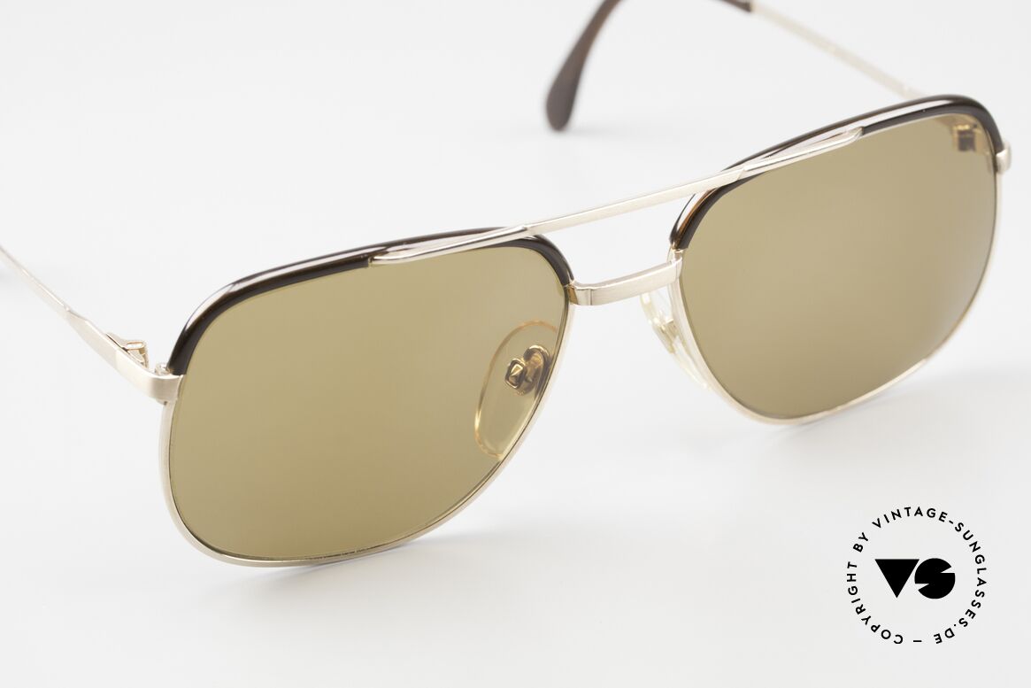 Rodenstock Bastian 70er Golddoublé Sonnenbrille, ungetragenes Modell mit hochwertigen Mineralgläsern, Passend für Herren