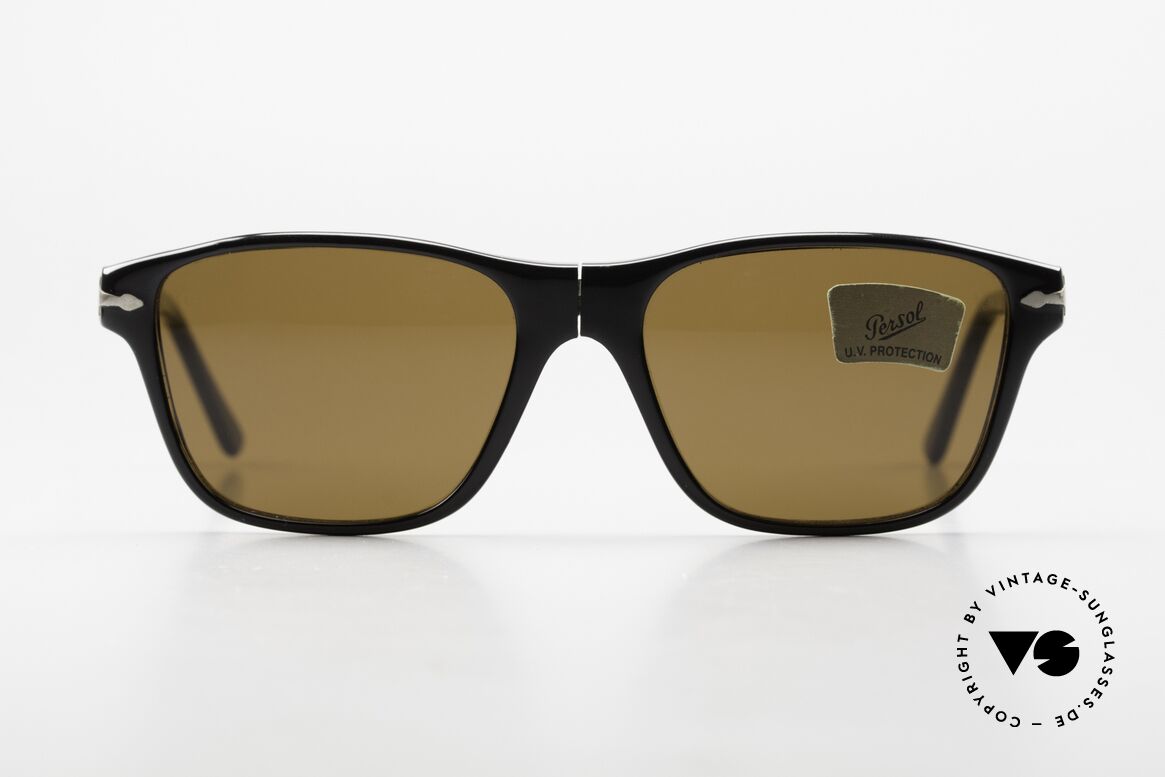 Persol PS893 Folding Unisex Brille Mit Mineralglas, praktische Faltsonnenbrille von Persol aus Italien, Passend für Herren und Damen