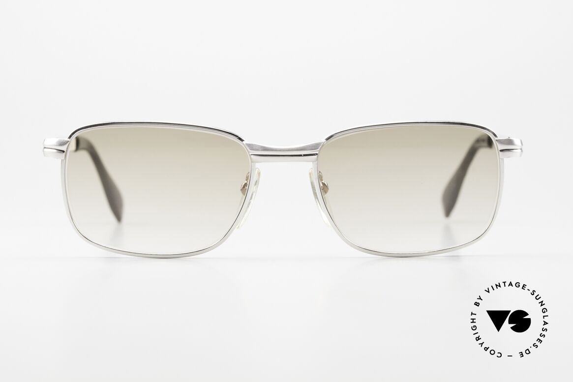 Metzler 7540 60er Jahre Brille Herren, 60er Jahre Brille von Metzler, Weissgolddoublé, Passend für Herren