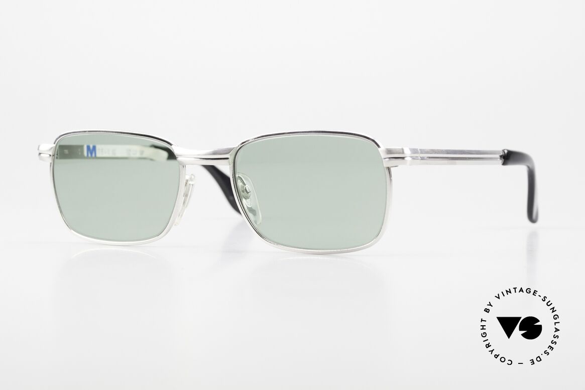 Metzler 7540 1/10 12k Gold-Filled Brille, 60er Jahre Brille von Metzler, Weissgolddoublé, Passend für Herren
