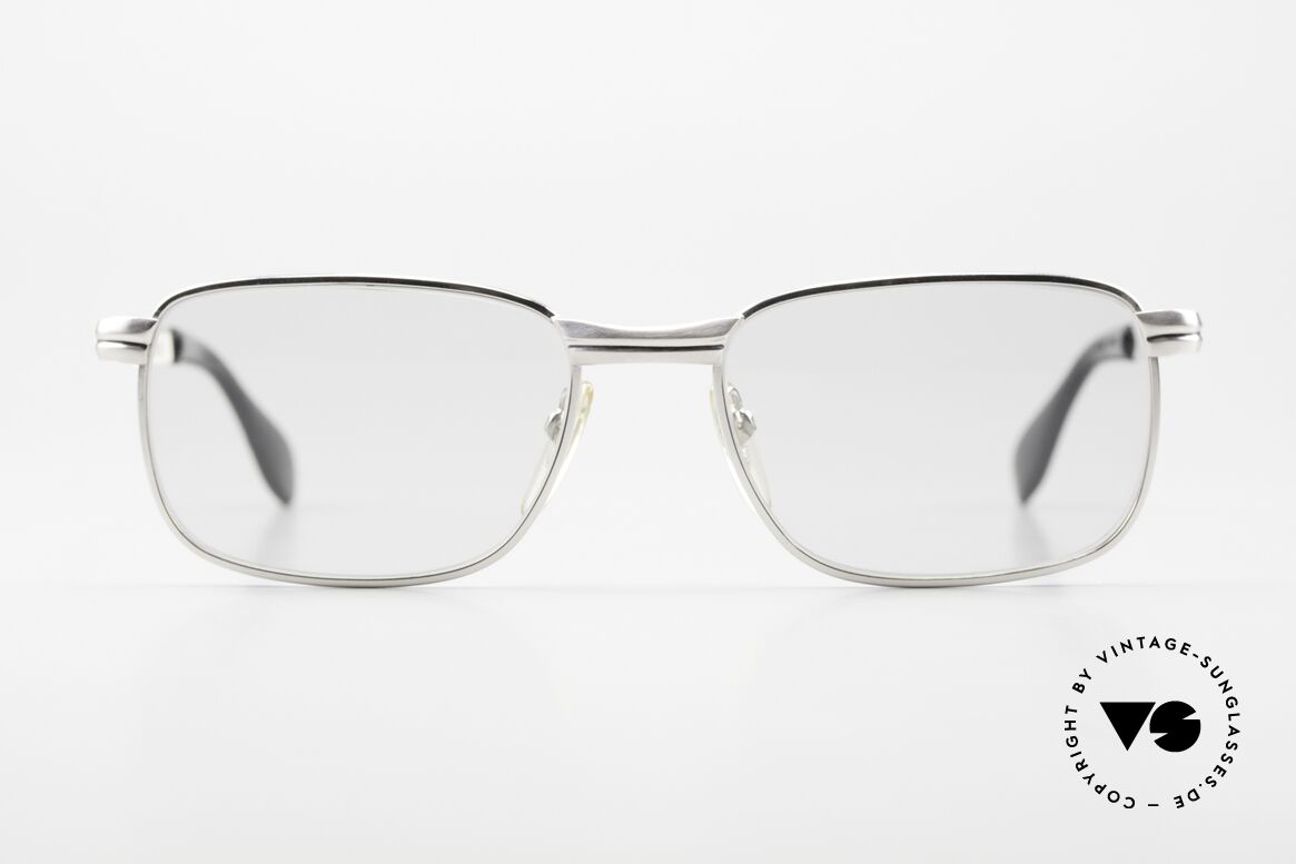 Metzler 7540 Herrenbrille 60er Jahre, 60er Jahre Brille von Metzler, Weissgolddoublé, Passend für Herren