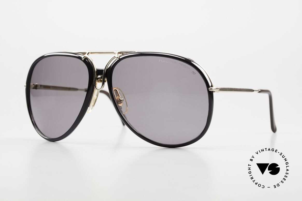 Porsche 3 in 1 Small 5631 + 5632 + 5633 Form, praktische 3 in 1 PORSCHE vintage Sonnenbrille, Passend für Herren und Damen