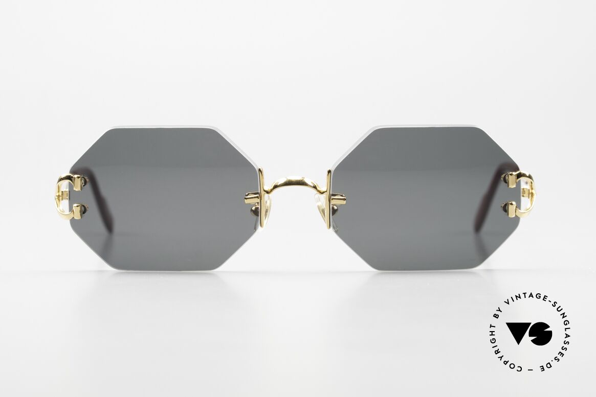Cartier Rimless Octag Ein Customized Einzelstück, Modell aus der Rimless Serie mit 'OCTAG' Gläsern, Passend für Herren und Damen