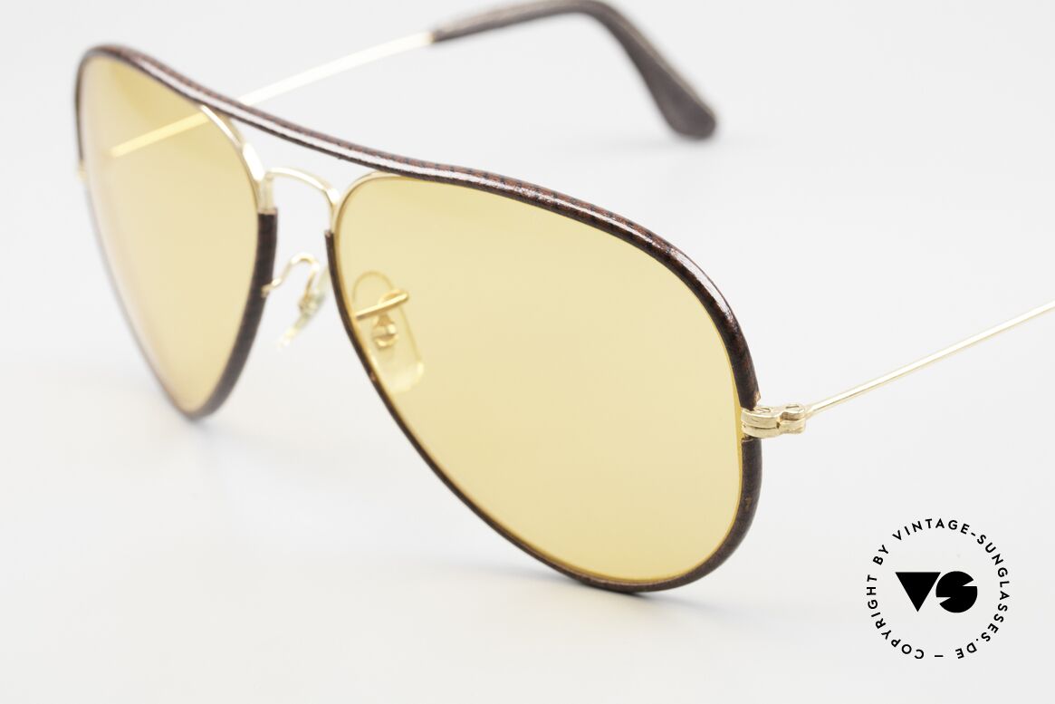 Ray Ban Large Metal II Leathers Changeable USA, mit orig. B&L Ambermatic Gläsern (selbstabdunkelnd), Passend für Herren