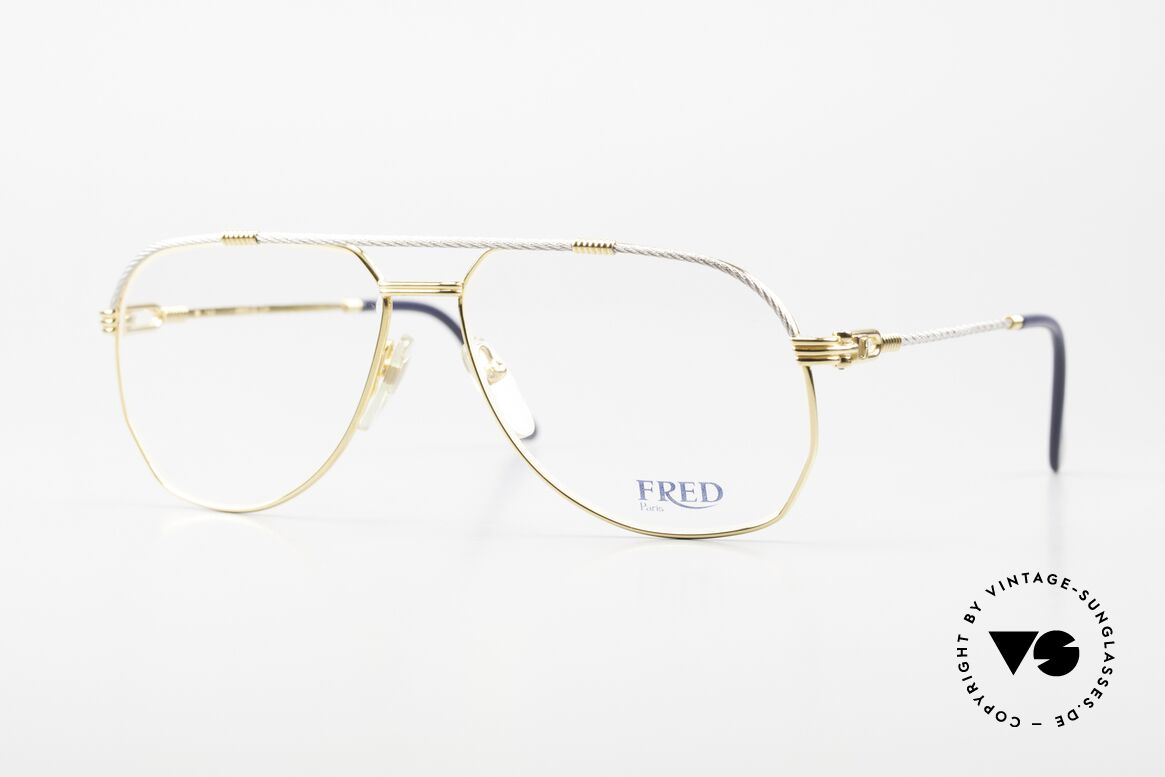 Fred America Cup - L Segler Brille In Large Size, America Cup: das kostbarste vintage Modell von Fred, Passend für Herren