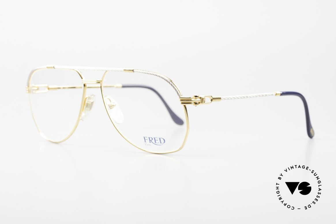Fred America Cup - L Segler Brille In Large Size, einmalige Designersonnenbrille aus den 80er Jahren, Passend für Herren