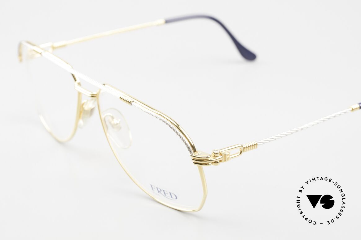 Fred America Cup - L Segler Brille In Large Size, marines Design (charakteristisch Fred); Top-Qualität, Passend für Herren