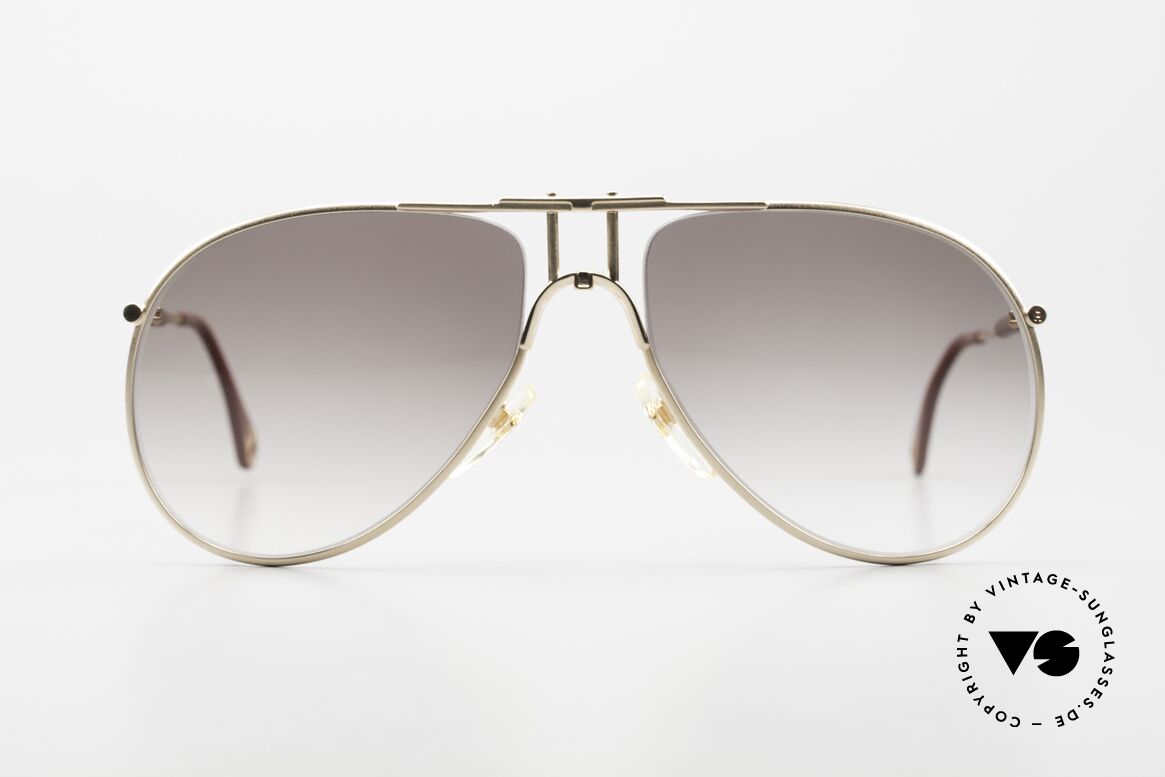 Aigner EA4 True Vintage 80er Brille, nobel modifizierte Pilotenform in Größe 61-18, 140, Passend für Herren