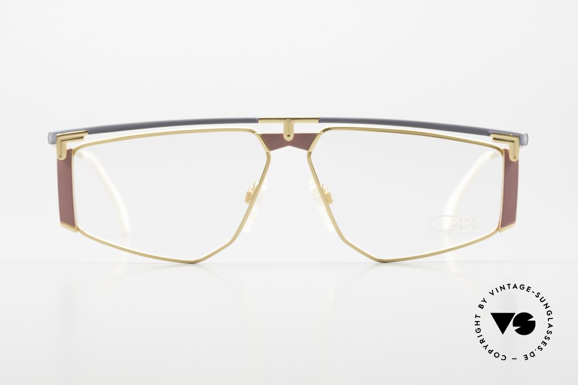 Cazal 235 80er Hip Hop Brille Unisex, Titanium-Rahmen wiegt nur 16g (hoher Tragekomfort), Passend für Herren und Damen