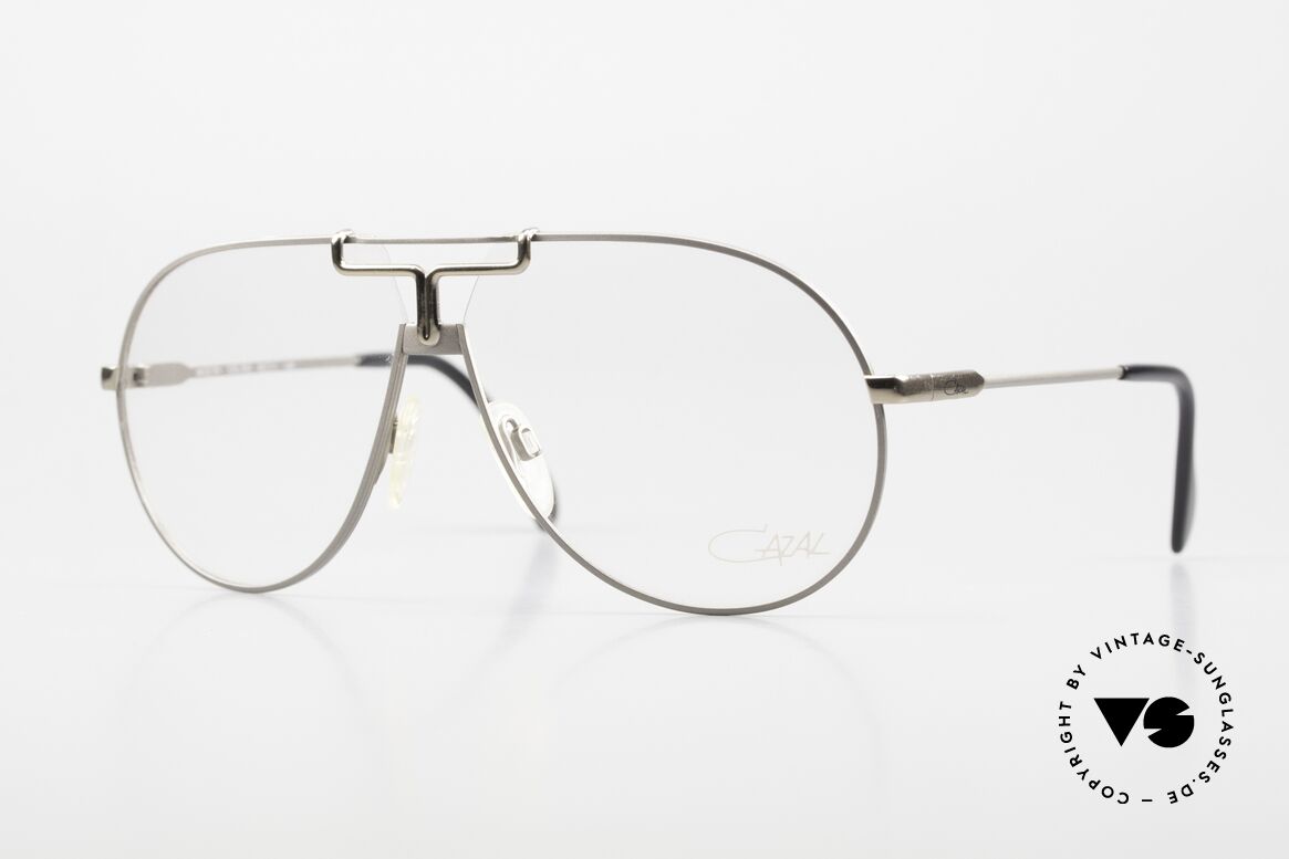 Cazal 731 80er Jahre Titan Fassung, legendäre Cazal Aviator vintage Brille von 1986, Passend für Herren