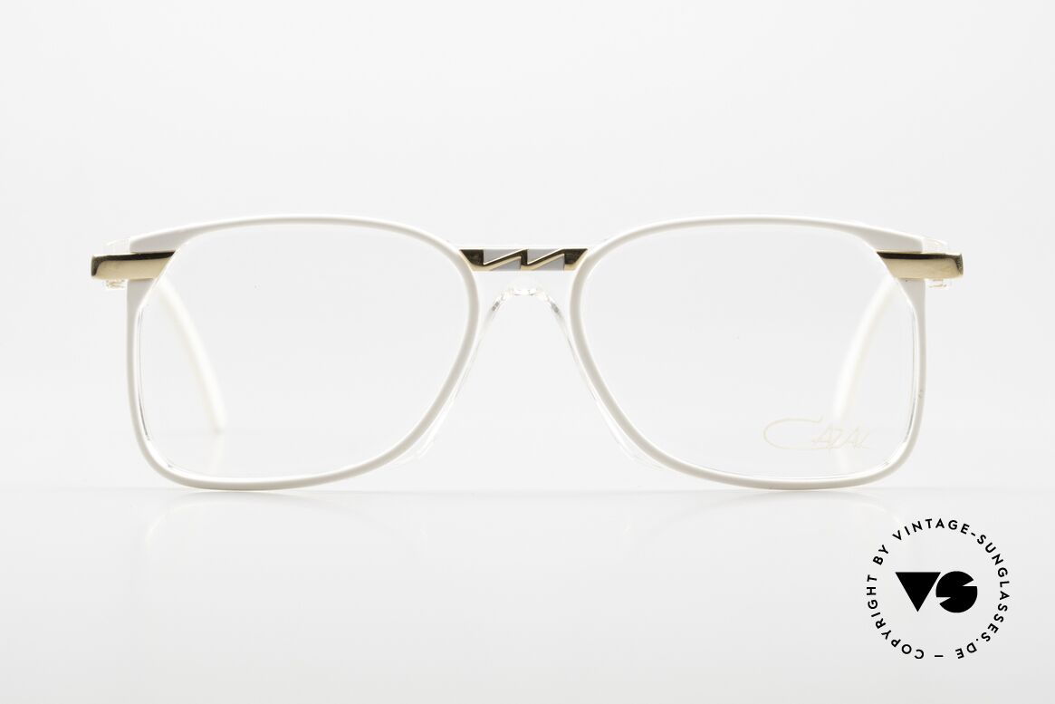 Cazal 341 Alte Vintage Brille No Retro, tolle Kombination von Transparenz, Farbe & Metall, Passend für Damen