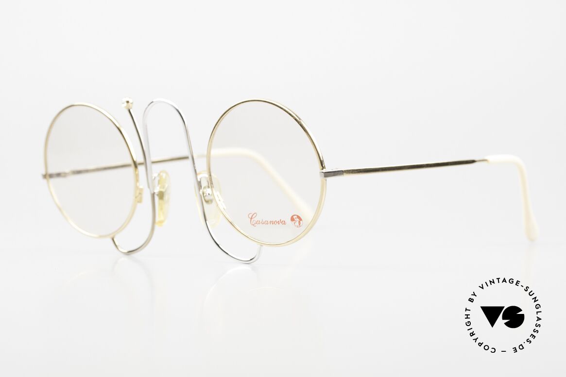 Casanova CMR 1 Außergewöhnliche Brille, legendäres Modell mit der 'Strass-Antenne', Passend für Damen