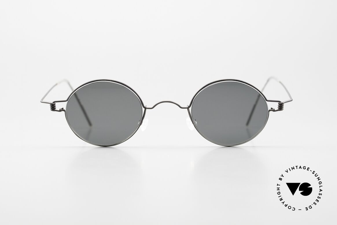 Lindberg Corona Air Titan Rim Runde Titanium Brille Unisex, LINDBERG Air Titanium Rim Brille in Größe 40-24, 145, Passend für Herren und Damen
