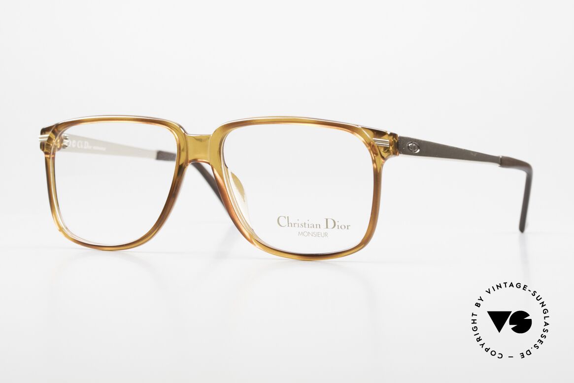 Christian Dior 2460 80er Brille Monsieur Serie, klassisches Dior Brillen-Design von 1989, Passend für Herren