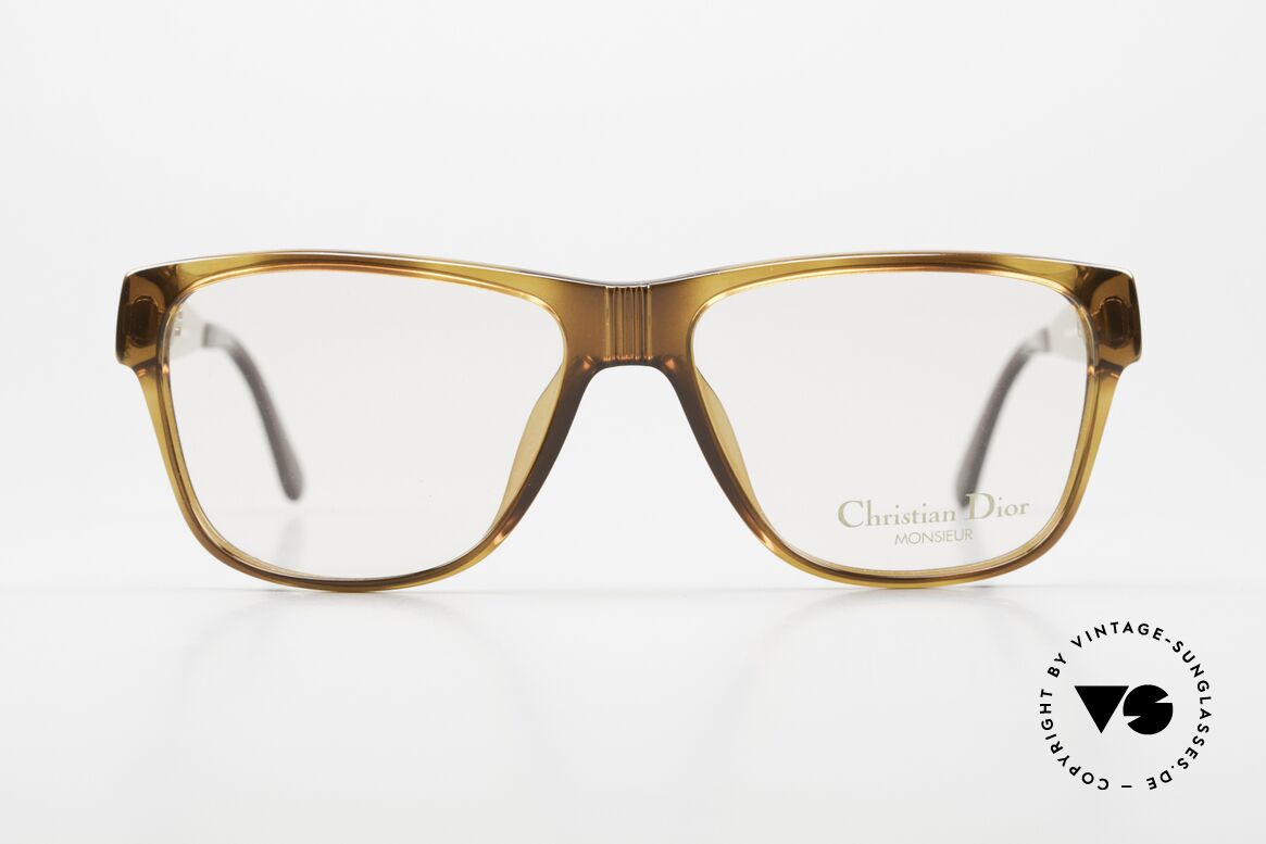 Christian Dior 2406 Vintage Brille Monsieur Eckig, herausragende Top-Qualität dank OPTYL-Material, Passend für Herren