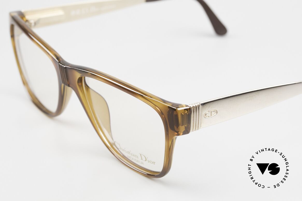Christian Dior 2406 Vintage Brille Monsieur Eckig, zudem eines der 1. Modelle mit Feder-Scharnieren, Passend für Herren