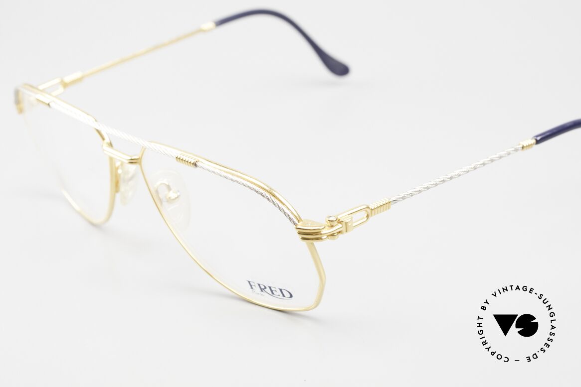 Fred America Cup - M Segler Brille In Medium Size, marines Design (charakteristisch Fred); Top-Qualität, Passend für Herren