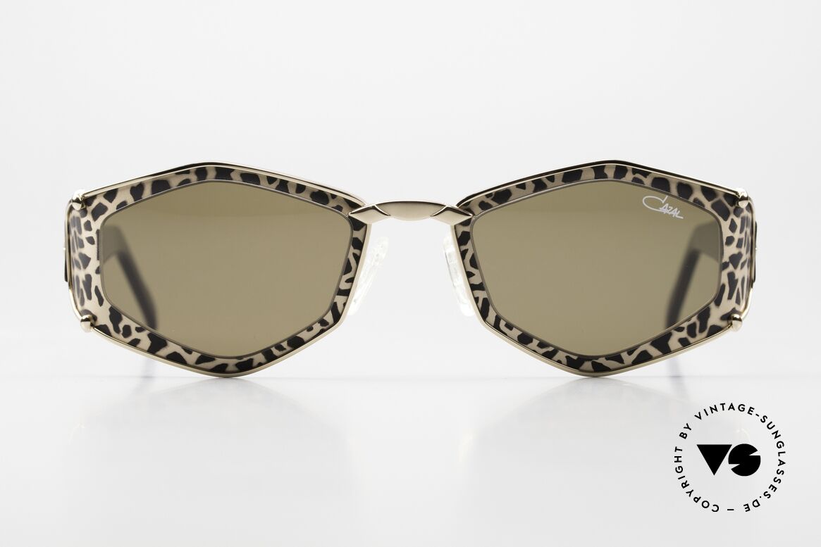 Cazal 912 Damenbrille Leopardenmuster, zauberhafte CAZAL Damen-Designersonnenbrille, Passend für Damen