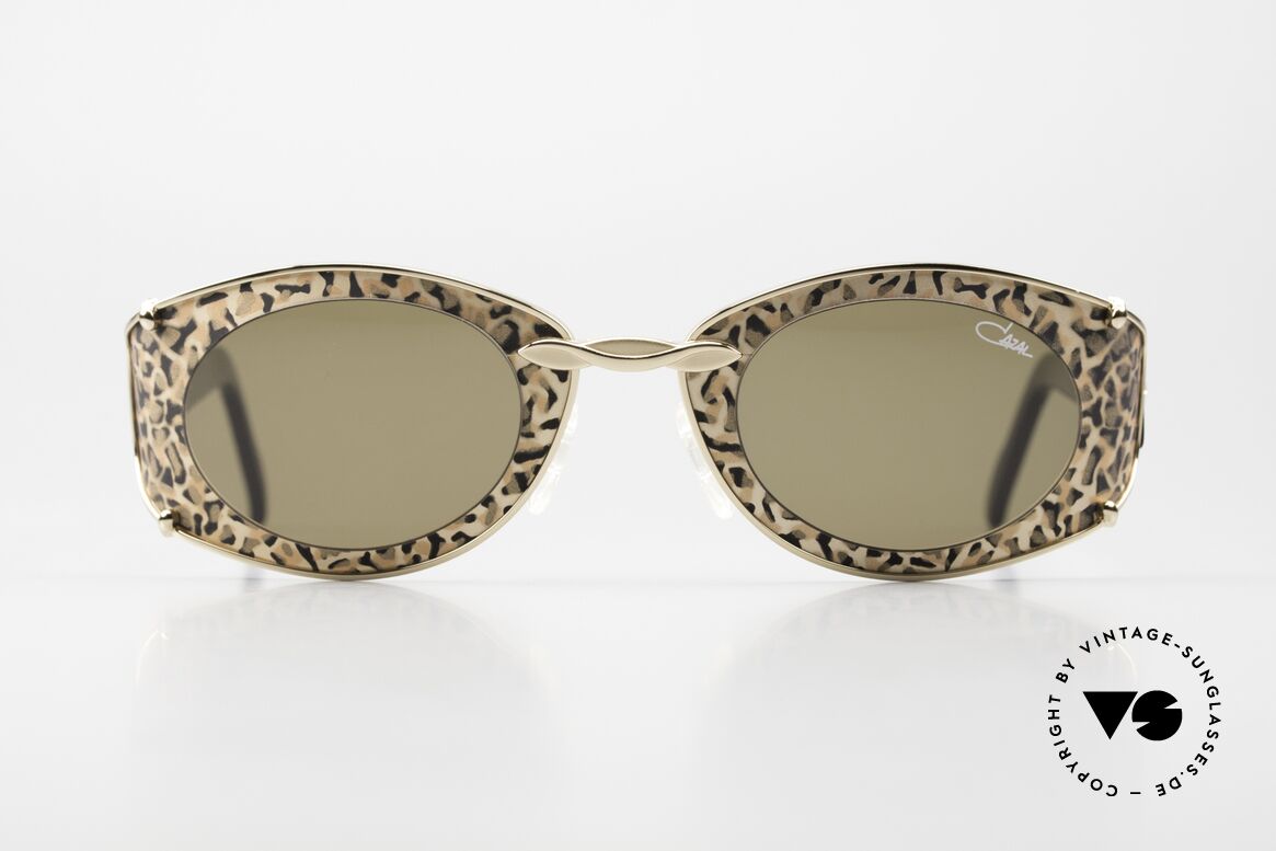 Cazal 911 Leopardenmuster Damenbrille, zauberhafte CAZAL Damen-Designersonnenbrille, Passend für Damen