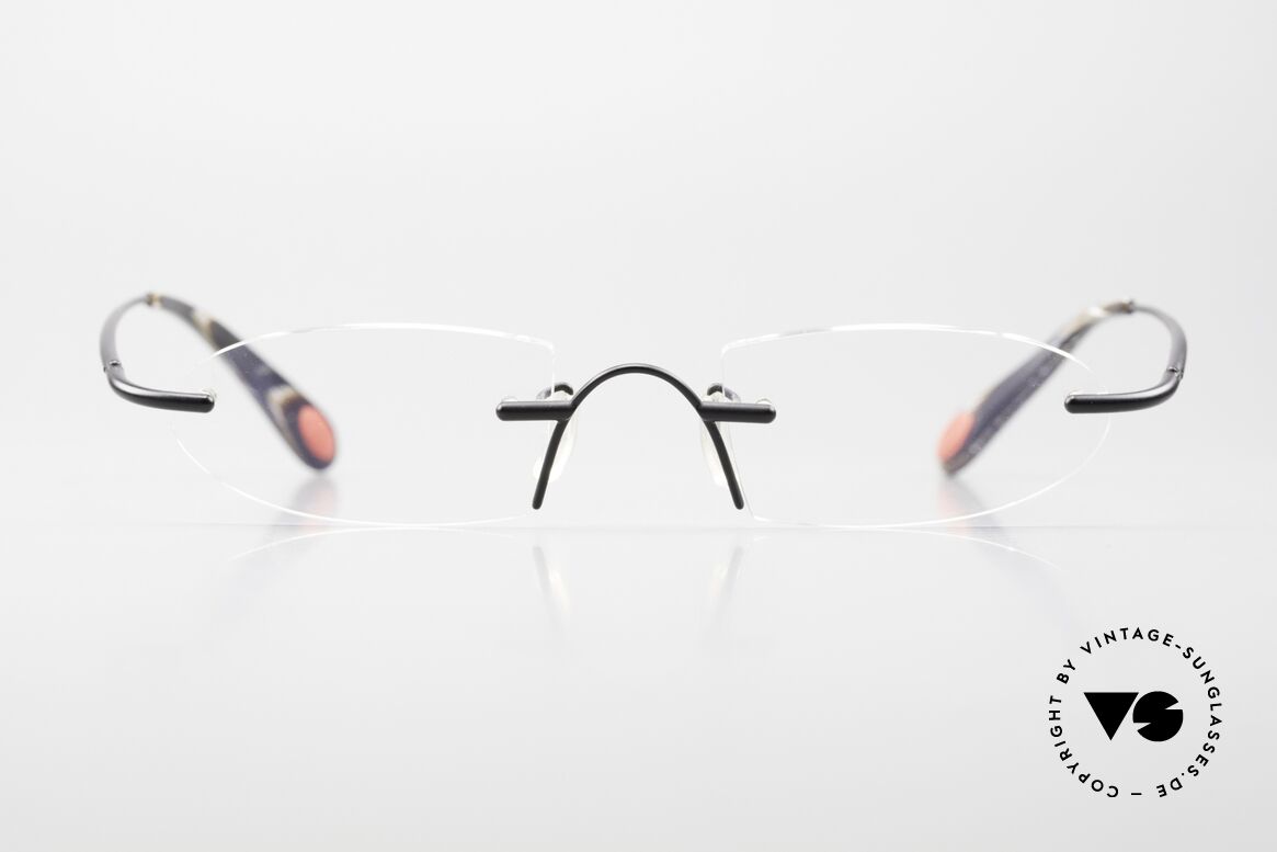 Bugatti 356 Odotype Randlose Designerbrille Rar, unverwechselbares Design der Odotype-Serie, Passend für Herren