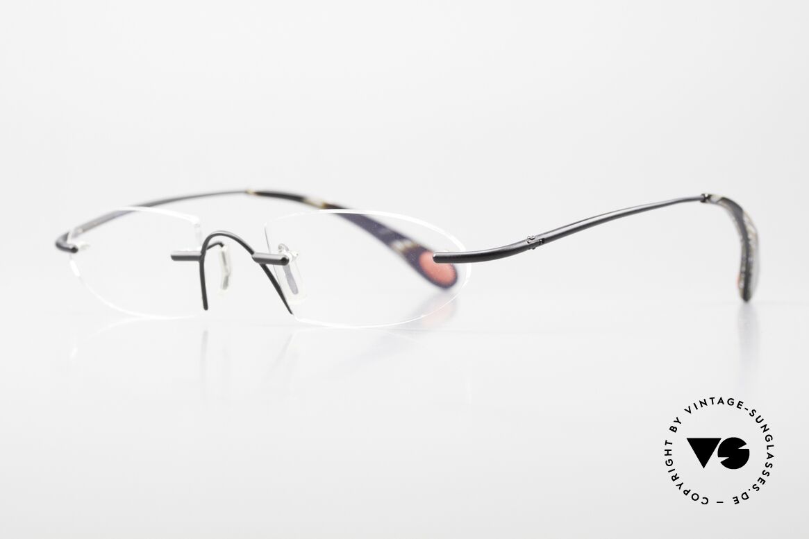 Bugatti 356 Odotype Randlose Designerbrille Rar, ergonomischer Rahmen mit Federscharnieren, Passend für Herren